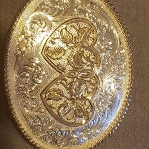3inchx2inch Montana Silversmiths heart buckle